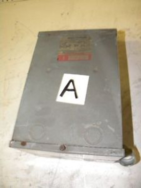 Square D 3S1F Dry Type Transformer Single Phase 60Hz