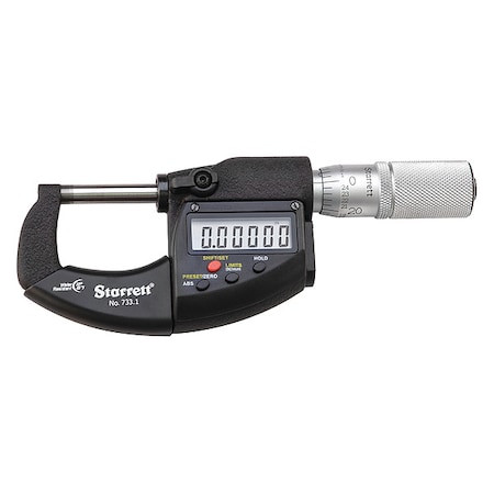 STARRETT Digital Outside Micrometers - S733.1BXFLZ