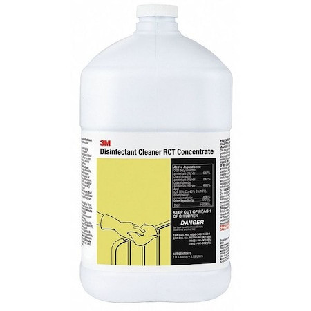 3M Rct Disinfectant Cleaner, 1 Gal. Bottle, Unscented, 4 Pk - 85785