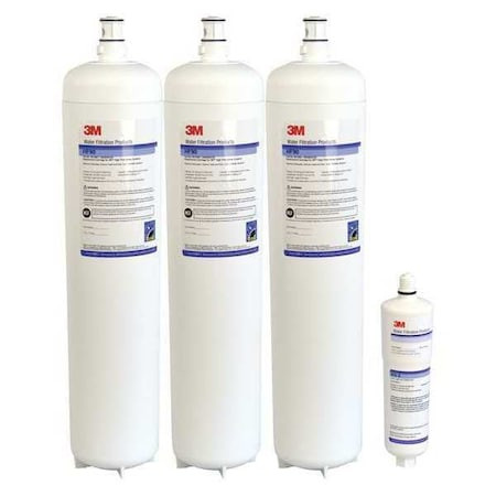 3M Quick Connect Filter, 15 Gpm, 0.2 Micron, 2-3/4" O.d., 24 13/64 in H - DP390 Cartpak