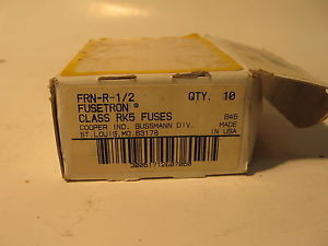 Large Lot 85+ pcs Cooper Bussman Fuses RK5 FRN-R 1/2A to 30A NOS