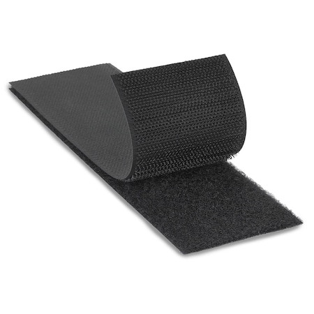 3M Reclosable Fastener, No Adhesive, 150 Ft, 1 in W, Black, 12 Pk - SJ3401