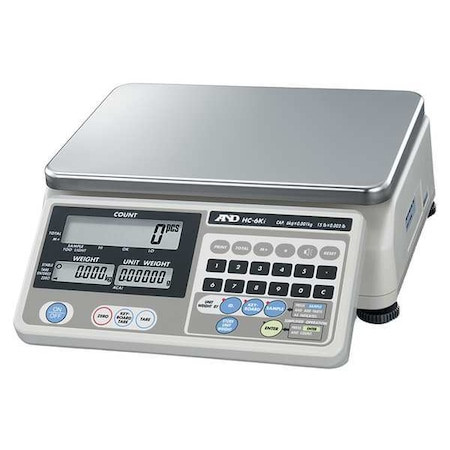 A&D WEIGHING Digital Compact Bench Scale 15 Lb. Capacity - HC-6KI