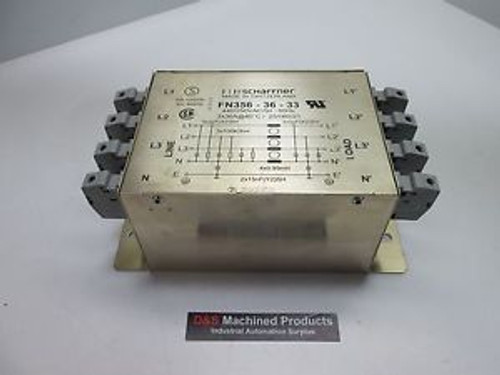 Schaffner FN356-36-33 Power Line Filter 440/250VAC 50/60Hz 3x36A@40?ö¼?òæC/25/85/21