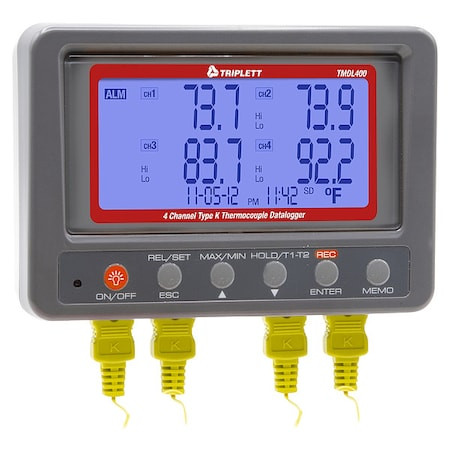 TRIPLETT 4-channel Type K Temperature Datalogger - TMDL400