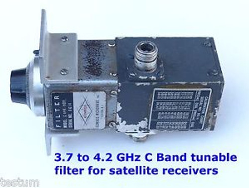 C Band microwave tunable filter 3.7-4.2 GHz. Tested and guaranteed.