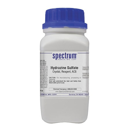 SPECTRUM Hydrazine Sulfate,reagent,acs,500g,pk6 - H1018-500GMAK
