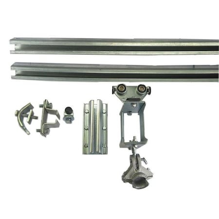 DAYTON Festoon System Kit,c-track,20 Ft,round - 7CZ38