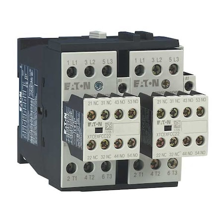 EATON Iec Magnetic Contactor, 1nc/2no, 120v Ac, 3 P, Reversing, Screw - XTCR025C21A