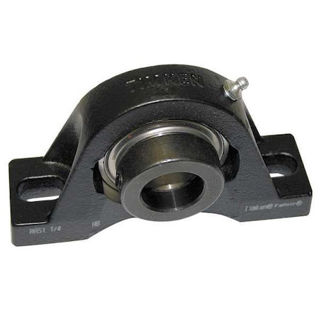 TIMKEN Pillow Block Bearing, Cast Iron Housing Material, Eccentric Locking Collar, Ball, 2-7/16 in Dia, Alloy Steel Insert Material - RAS 2 7/16