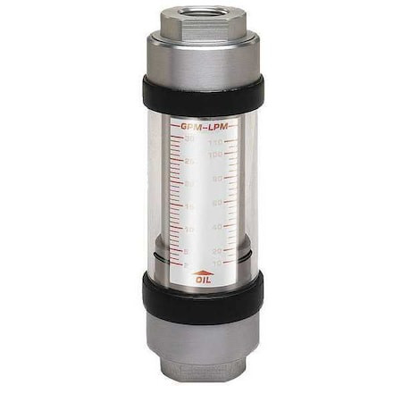 HEDLAND Flowmeter,gpm/lpm 1.0 - 10 / 5-38 - H701A-010-HT