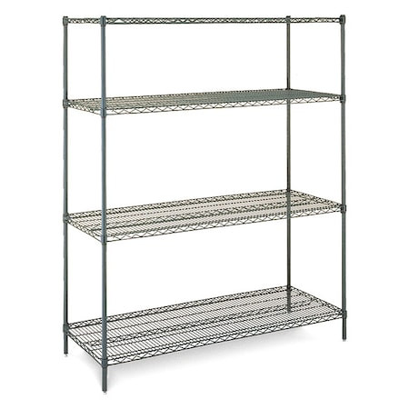 INSTOCK Metal Shelving,10 Ga.,48" W,18" D - GRJ1848-74K