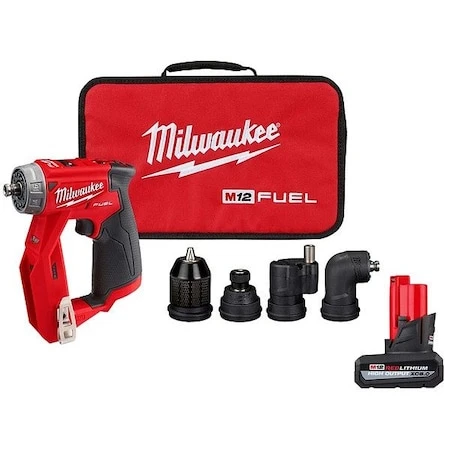 MILWAUKEE TOOL M12 Fuel Drill/driver +m12 Xc5.0 Battery - 2505-20, 48-11-2450