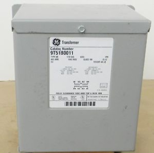 GE 480 V 1.5 KVA DRY TYPE/CASED ISOLATED GENERAL PURPOSE 1-PH TRANSFORMER - NEW