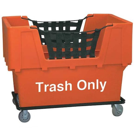 N/A Material Handling Cart,orange,trash Only - N1017261-ORANGE-TRASH