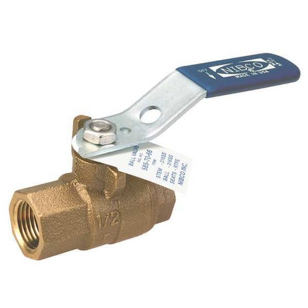 NIBCO Manual 2-way Ball Valve,npt,bronze - T5857066 2