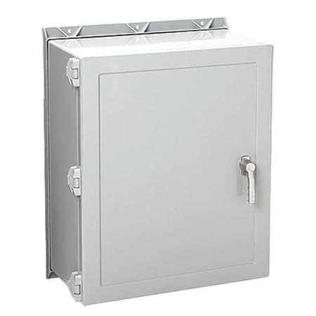 NVENT HOFFMAN Quick Release Latch Electrical Enclosures, 24-1/4 in H, 8 in D, 20 in W, 12, 13, 3, 3r, 4, 4x - A24H2008GQRLP