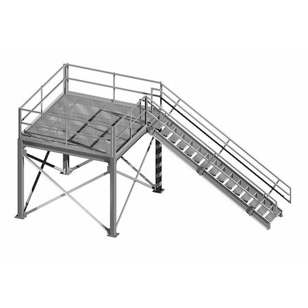 PORTA-KING Guard Tower,galv Steel,8x8x10 Ft. H - PKTWR88-10