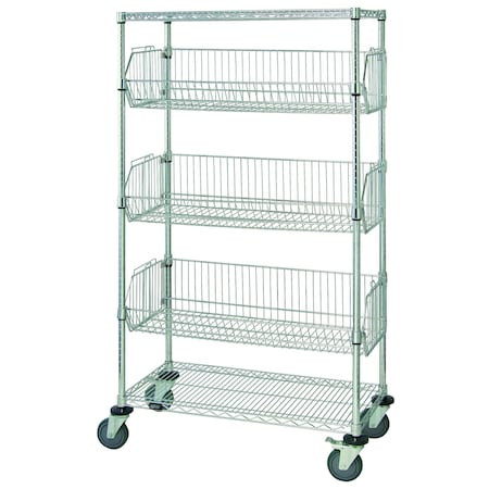QUANTUM STORAGE SYSTEMS Wire Basket Unit Mobile - M1836BC6C