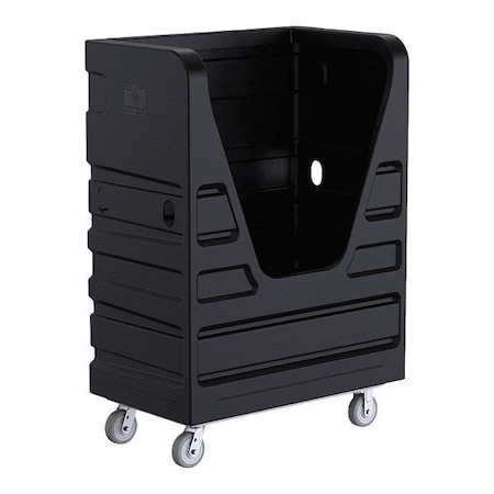 R&B WIRE PRODUCTS 48 Cubic Foot Heavy Duty Bulk Transport Truck, Black - 849BLK