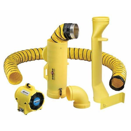 RAMFAN Manhole Entry System,8 In,1/3 Hp - UB20/MED