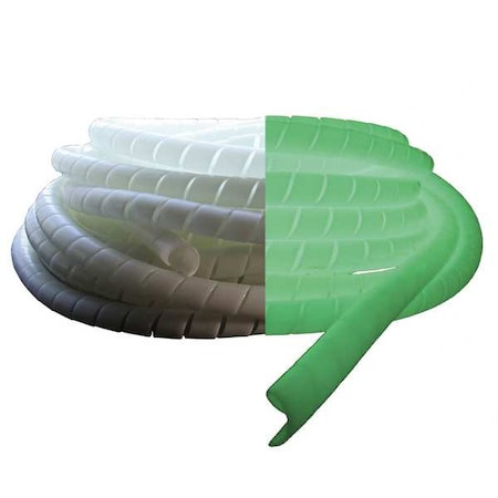 CAPLUGS Nightglow Spiral Wrap,off White,2.17in W - N110SSG