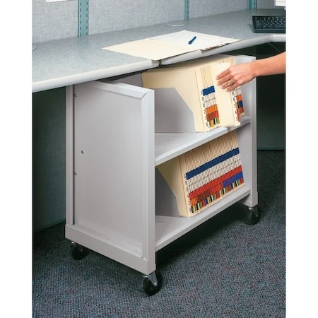 DATUM STORAGE Mini File Cart,letter/legal Shlvs,white - BFC-4
