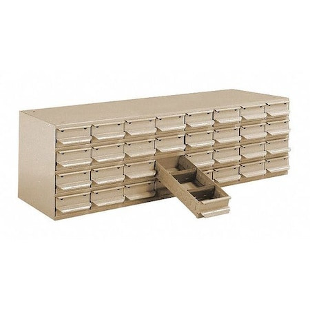 EQUIPTO Compartment Organizer with 32 Drawers, 34-1/8 in W X 10-5/8 in H X - 33-PY