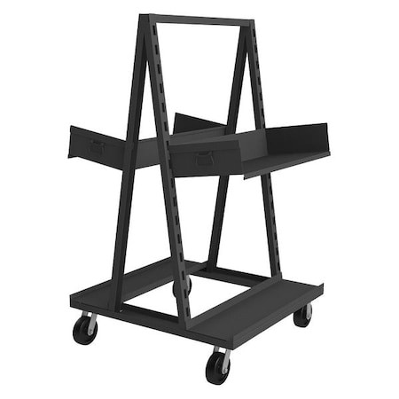 DURHAM MFG Bin Cart, Gray, Steel, 2400 Lb - ATT-4038-2TR1500-95