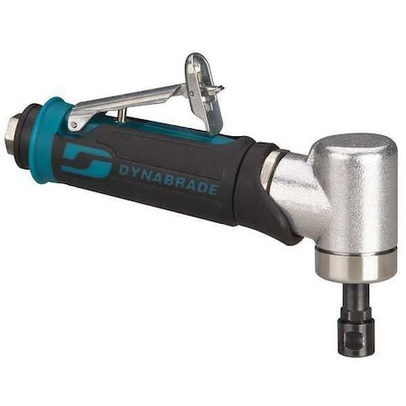 DYNABRADE 7 Degree Offset Die Grinder, 1/4 in Npt Female Air Inlet, 1/4 in Collet, Heavy Duty, 25,000 Rpm - 48335