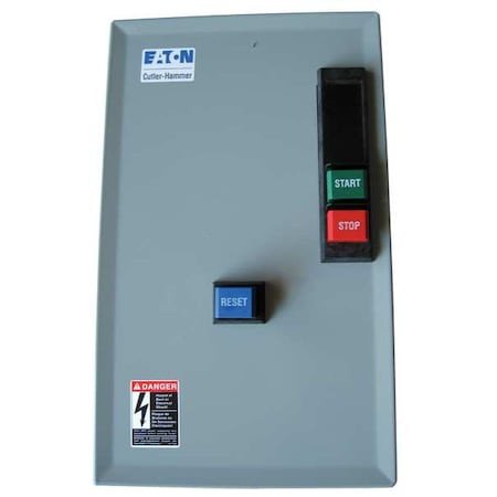 EATON Nonreversing Iec Magnetic Motor Starter, 1 Nema Rating, 480v Ac, 3 Poles, 1no/1nc - ECX09C1CBA-R63/A
