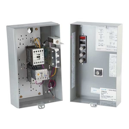 EATON Nonreversing Iec Magnetic Motor Starter, 1 Nema Rating, 240v Ac, 3 Poles, 1no/1nc - ECX09C1BAA-R63/C