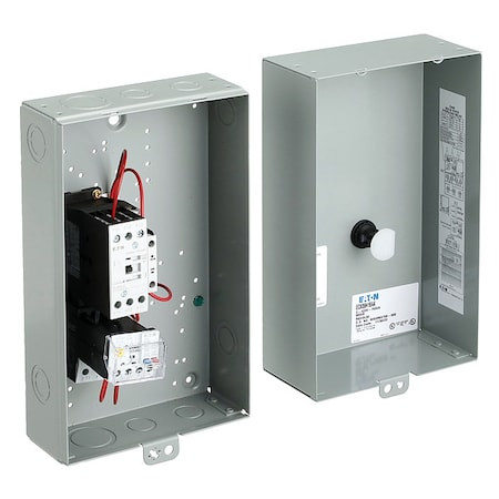EATON Nonreversing Iec Magnetic Motor Starter, 1 Nema Rating, 24v Dc, 3 Poles, 1no/1nc - ECX09H1QAA-R63/D
