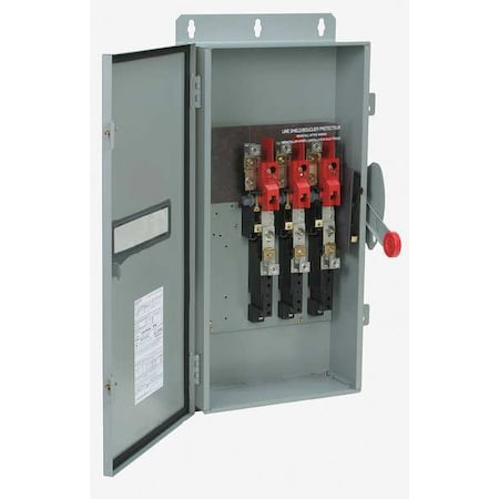 EATON Nonfusible, Safety Switch, Heavy Duty, 600 V, 3pst, Nema 1 - DH364UGK