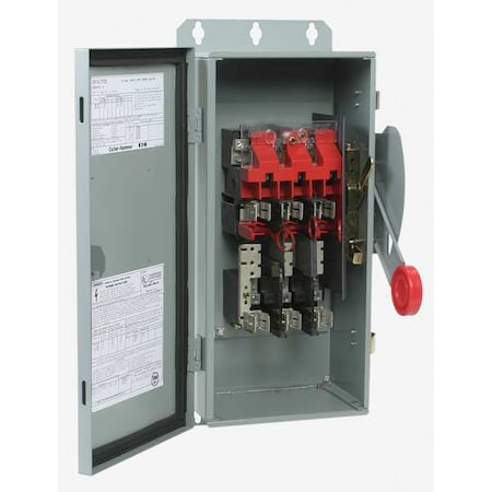 EATON Nonfusible, Safety Switch, Heavy Duty, 600 V, 3pst - DH362URK