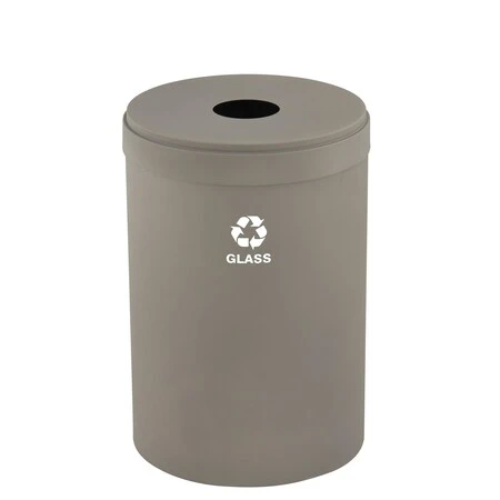GLARO 41 Gal Recycling Bin, Nickel - B-2042NK-NK-B8