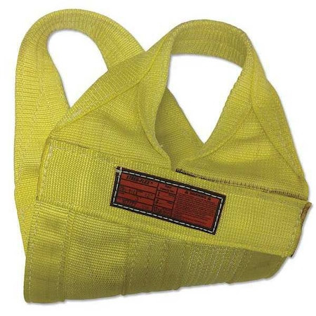 STREN-FLEX Synthetic Web Sling, Type 8, 6 Ft L, 24 in W, Nylon, Yellow - WB1-924-06