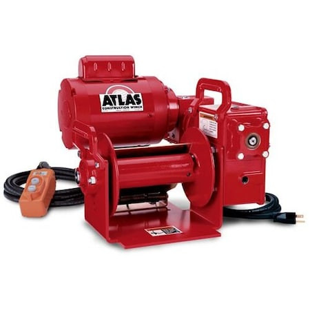 THERN Electric Winch,portable,high Speed,230v - 4WP2D8-800-26-B