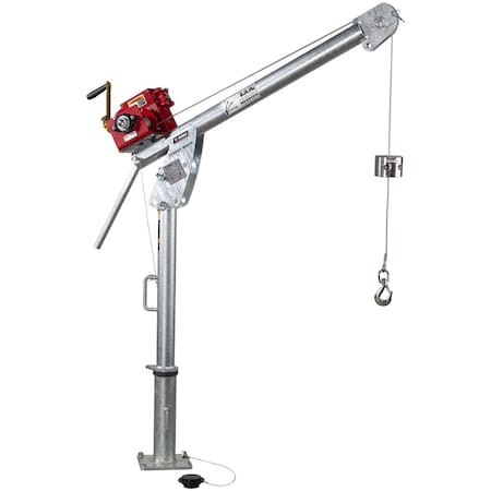 THERN Davit Crane Up to 850lb Capacity W/ 4wm2 - 5PF5G-M2