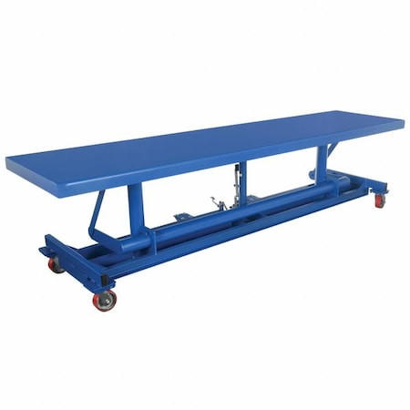 VESTIL Longdeckcart,120in,201/4in,steel,2,000lb - LDLT-20120