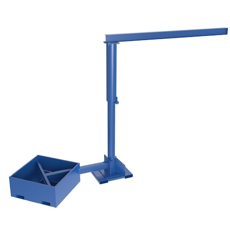 VESTIL Jib Crane, Portable, 250 Lb Capacity, 10 Ft Boom - JIB-CBX-25-10-10