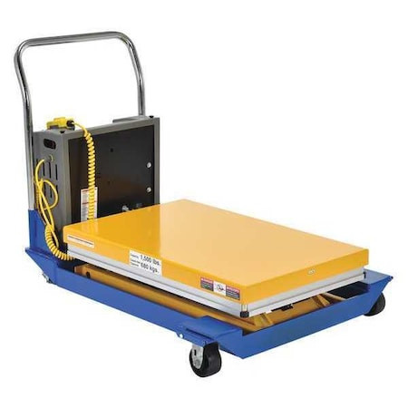 VESTIL Scissorlifttable,59in,36in,steel,1,000lb - CART-24-10-DC