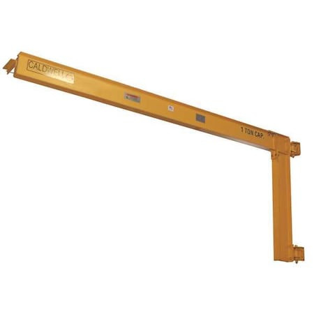 CALDWELL Jib Crane, Wall Mounted, 2,000 Lb Capacity, 18 Ft Boom - E180-1-18