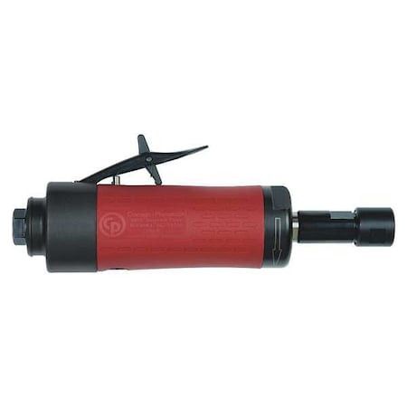 CHICAGO PNEUMATIC Straight Die Grinder, 1/4 in Npt Female Air Inlet, 1/4 in Collet, Heavy Duty, 18,000 Rpm, 0.4 Hp - CP3000-418R