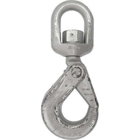 CROSBY Self-lock Hook,alloy Stl,1 1/8",2,560 Lb - 1004304
