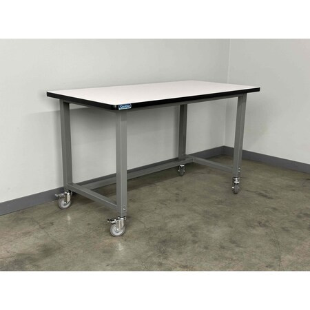 STACKBIN Workbench,mobile,tubular,frame - E7230-T-1012-BG