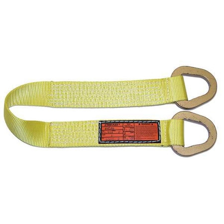 STREN-FLEX Synthetic Web Sling, Type 2, 18 Ft L, 4 in W, Nylon, Yellow - TTS-2-904-18