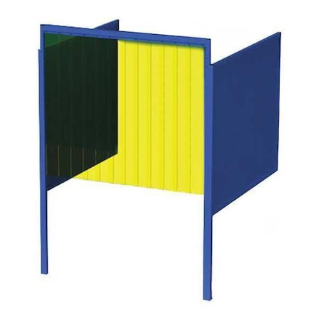 GREENE MANUFACTURING Welding Booth,4ft.x5ft.,wall Mounted - GB-724.02.S-CO