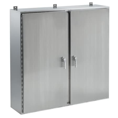 NVENT HOFFMAN Continuous Hinge Two-door with 3-point L - A42H4812WFSSLP3PT