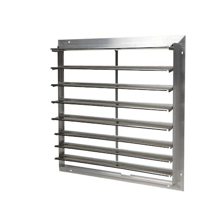 TPI Commercial Exhaust Shutter, Air-open/gravity-close, for 30" Ce Fan - CES-30